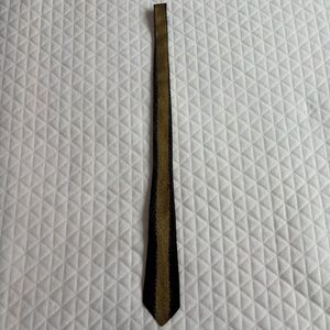 Christian Dior X Maurice L Rothschild Co  Men’s 100% Silk Tie Black Gold Elegant